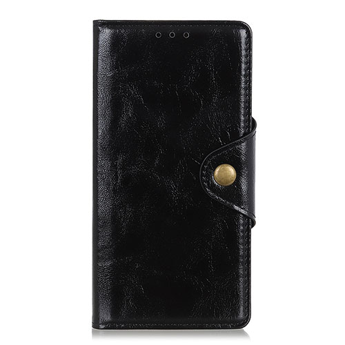 Leather Case Stands Flip Cover L02 Holder for Alcatel 3 (2019) Black
