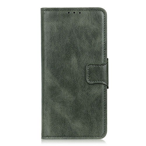 Leather Case Stands Flip Cover L02 Holder for Apple iPhone 12 Pro Max Green