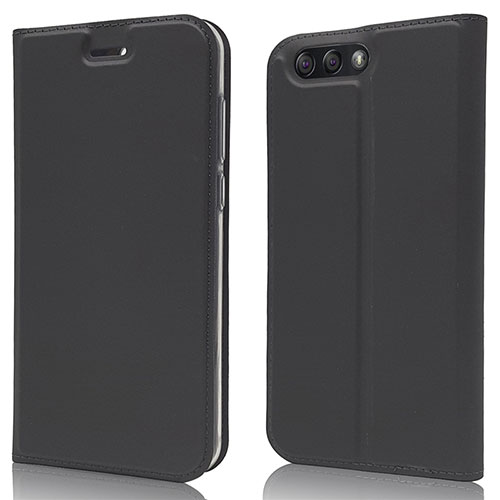 Leather Case Stands Flip Cover L02 Holder for Asus Zenfone 4 ZE554KL Black
