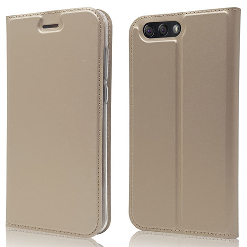 Leather Case Stands Flip Cover L02 Holder for Asus Zenfone 4 ZE554KL Gold