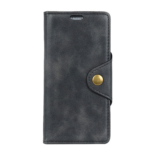 Leather Case Stands Flip Cover L02 Holder for Asus Zenfone 5 Lite ZC600KL Black