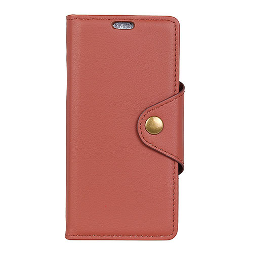 Leather Case Stands Flip Cover L02 Holder for Asus Zenfone 5 ZE620KL Brown