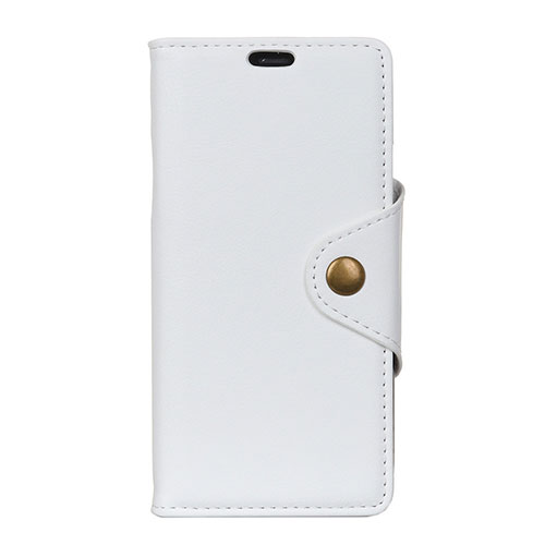 Leather Case Stands Flip Cover L02 Holder for Asus Zenfone 5 ZE620KL White