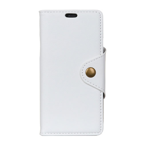 Leather Case Stands Flip Cover L02 Holder for Asus ZenFone Live L1 ZA550KL White