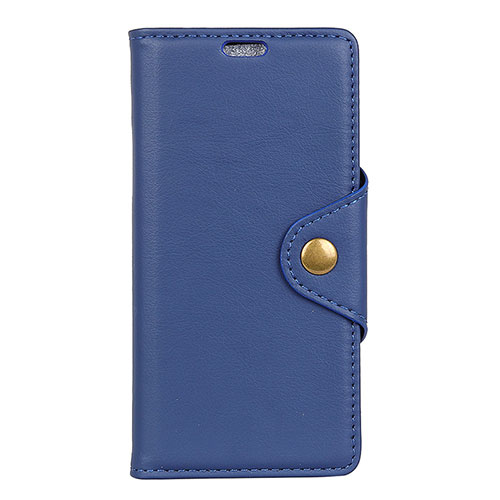 Leather Case Stands Flip Cover L02 Holder for Asus Zenfone Max ZB555KL Blue