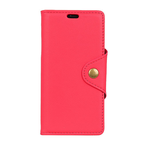 Leather Case Stands Flip Cover L02 Holder for Asus Zenfone Max ZB555KL Red