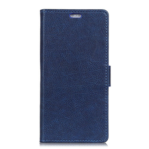 Leather Case Stands Flip Cover L02 Holder for Asus ZenFone V Live Blue