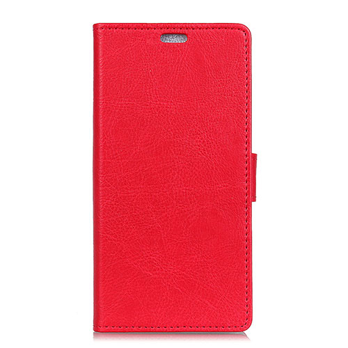 Leather Case Stands Flip Cover L02 Holder for Asus ZenFone V Live Red