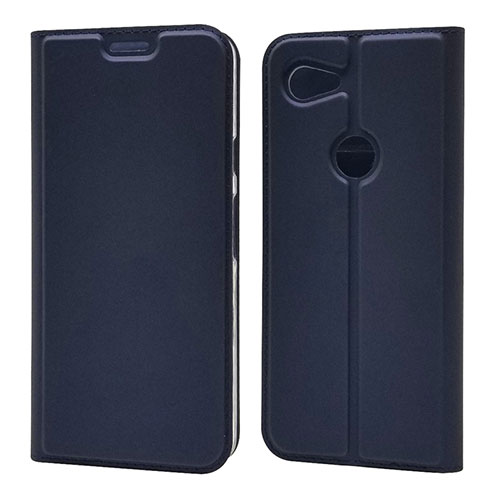 Leather Case Stands Flip Cover L02 Holder for Google Pixel 3a XL Blue