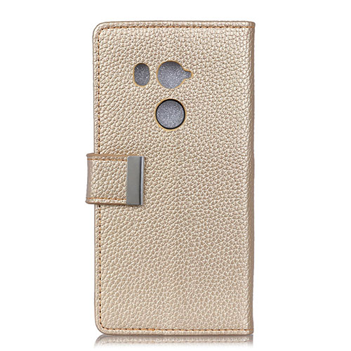 Leather Case Stands Flip Cover L02 Holder for HTC U11 Eyes Gold