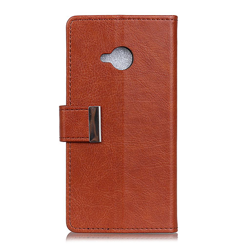 Leather Case Stands Flip Cover L02 Holder for HTC U11 Life Brown