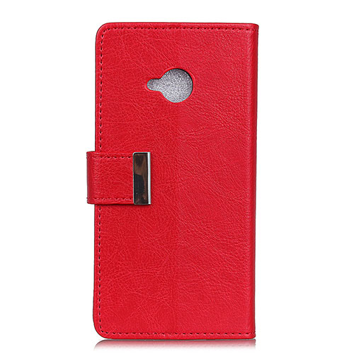 Leather Case Stands Flip Cover L02 Holder for HTC U11 Life Red