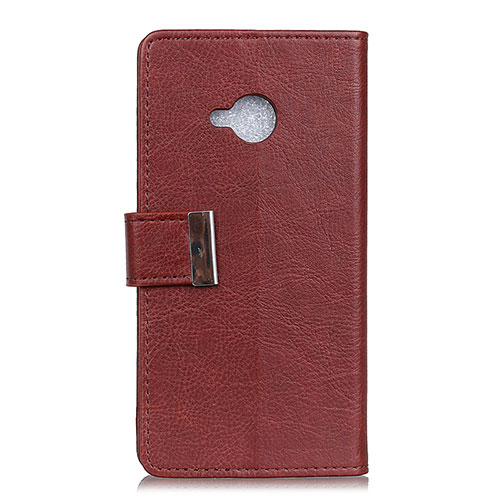 Leather Case Stands Flip Cover L02 Holder for HTC U11 Life Red Wine