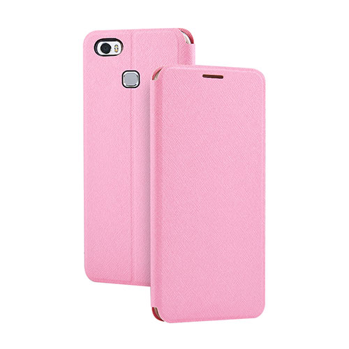Leather Case Stands Flip Cover L02 Holder for Huawei Honor Note 8 Pink