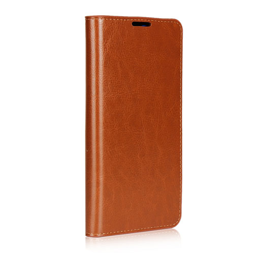 Leather Case Stands Flip Cover L02 Holder for Huawei Mate 20 Orange