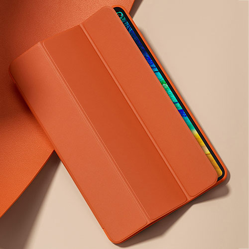 Leather Case Stands Flip Cover L02 Holder for Huawei MatePad Pro 5G 10.8 Orange