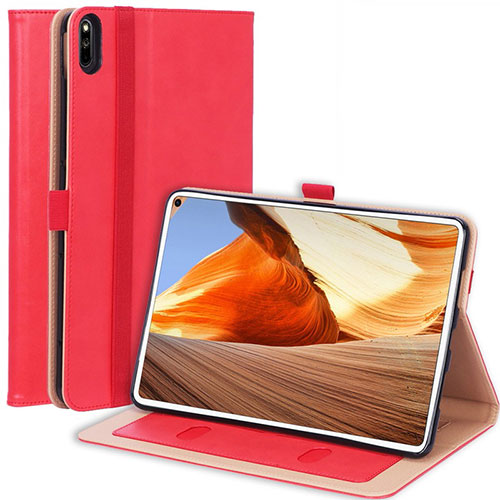 Leather Case Stands Flip Cover L02 Holder for Huawei MatePad Pro Red