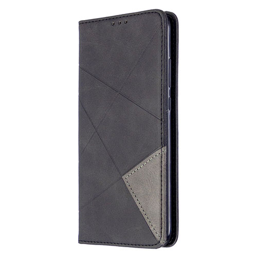 Leather Case Stands Flip Cover L02 Holder for Huawei P40 Lite E Black