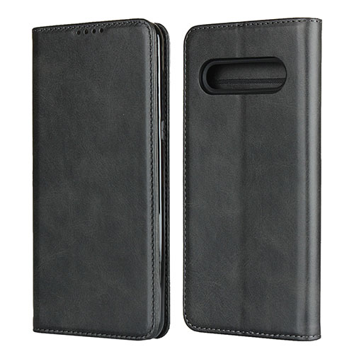 Leather Case Stands Flip Cover L02 Holder for LG V60 ThinQ 5G Black