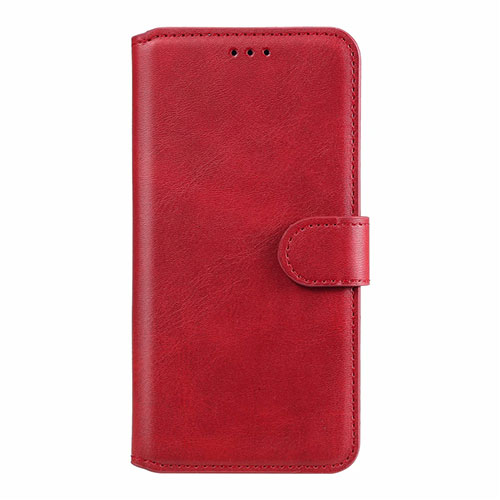 Leather Case Stands Flip Cover L02 Holder for Motorola Moto E6s (2020) Red