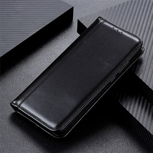 Leather Case Stands Flip Cover L02 Holder for Motorola Moto Edge Black