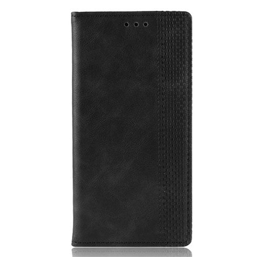 Leather Case Stands Flip Cover L02 Holder for Motorola Moto Edge Plus Black