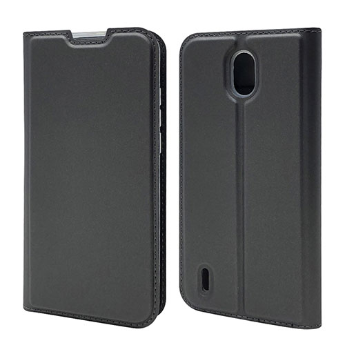 Leather Case Stands Flip Cover L02 Holder for Nokia 1.3 Black