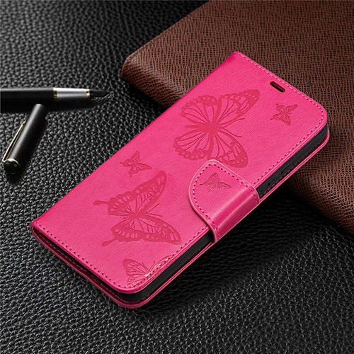 Leather Case Stands Flip Cover L02 Holder for Nokia 3.4 Hot Pink
