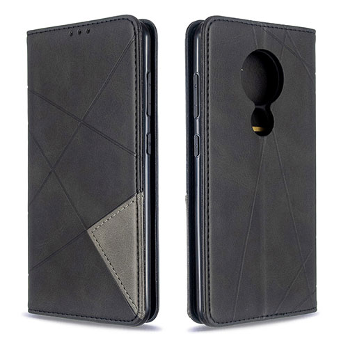 Leather Case Stands Flip Cover L02 Holder for Nokia 6.2 Black