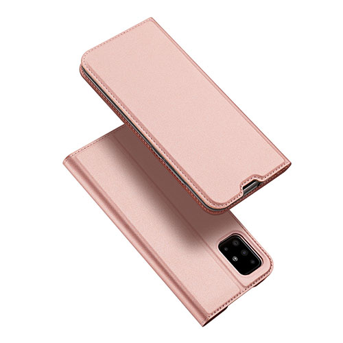 Leather Case Stands Flip Cover L02 Holder for Samsung Galaxy A51 5G Rose Gold
