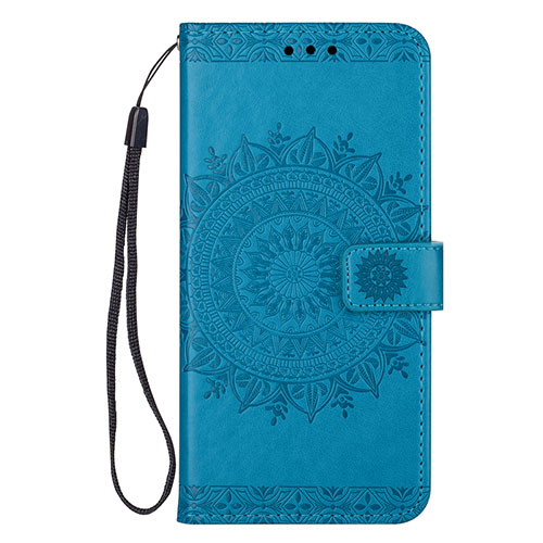 Leather Case Stands Flip Cover L02 Holder for Samsung Galaxy S20 5G Blue