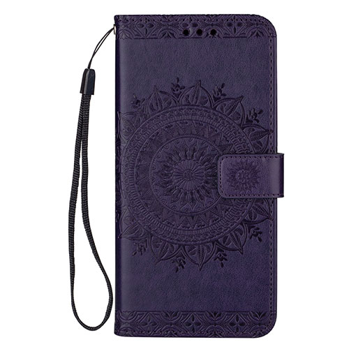 Leather Case Stands Flip Cover L02 Holder for Samsung Galaxy S20 5G Purple