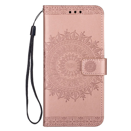 Leather Case Stands Flip Cover L02 Holder for Samsung Galaxy S20 Rose Gold