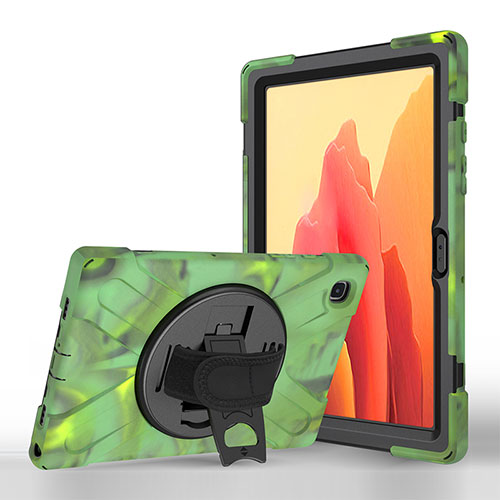 Leather Case Stands Flip Cover L02 Holder for Samsung Galaxy Tab A7 Wi-Fi 10.4 SM-T500 Green