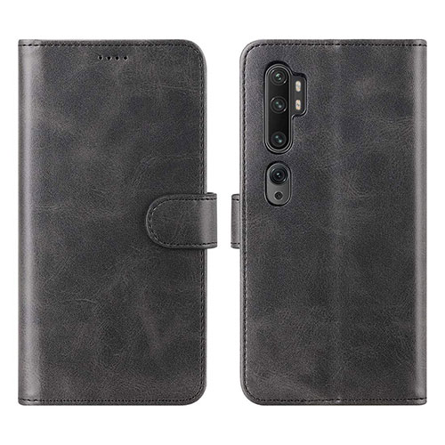 Leather Case Stands Flip Cover L02 Holder for Xiaomi Mi Note 10 Black