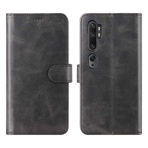 Leather Case Stands Flip Cover L02 Holder for Xiaomi Mi Note 10 Pro Black