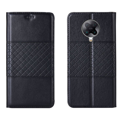 Leather Case Stands Flip Cover L02 Holder for Xiaomi Redmi K30 Pro 5G Black
