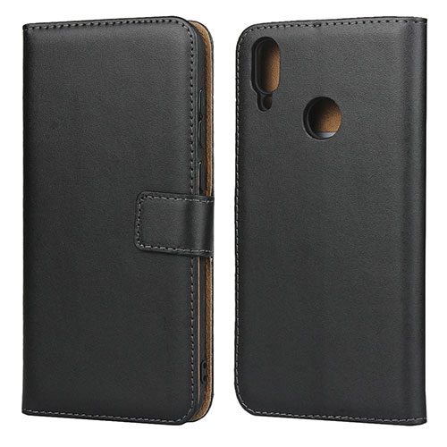 Leather Case Stands Flip Cover L03 for Huawei Enjoy 9 Black