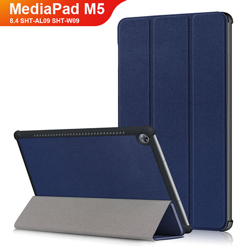 Leather Case Stands Flip Cover L03 for Huawei MediaPad M5 8.4 SHT-AL09 SHT-W09 Blue