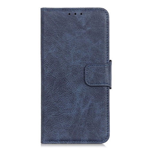 Leather Case Stands Flip Cover L03 Holder for Alcatel 3 (2019) Blue