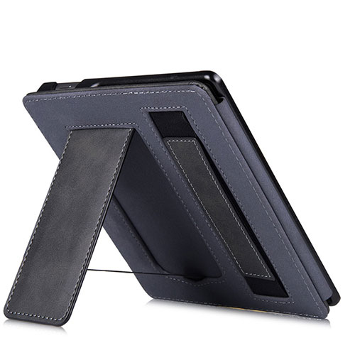 Leather Case Stands Flip Cover L03 Holder for Amazon Kindle Oasis 7 inch Black