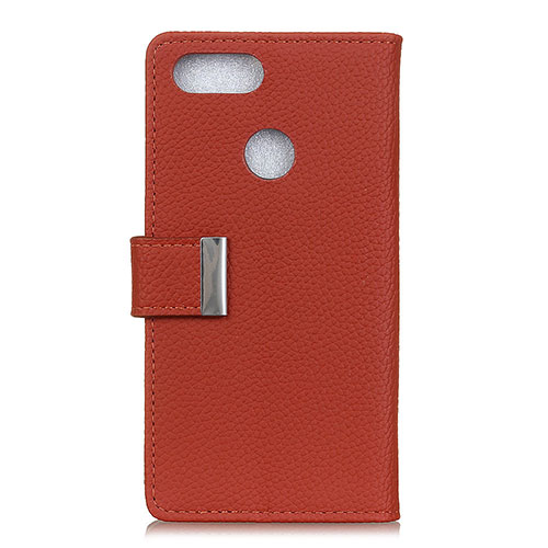 Leather Case Stands Flip Cover L03 Holder for Asus Zenfone Max Plus M1 ZB570TL Red Wine