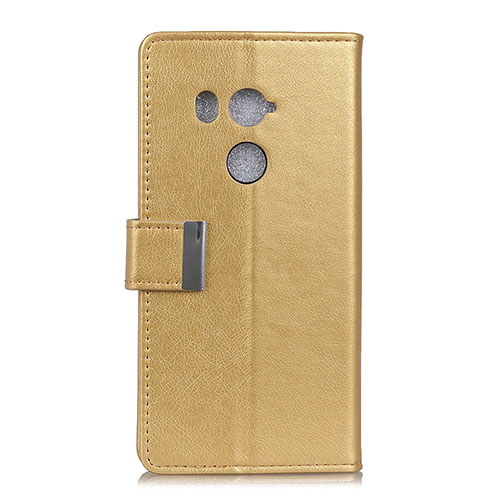 Leather Case Stands Flip Cover L03 Holder for HTC U11 Eyes Gold