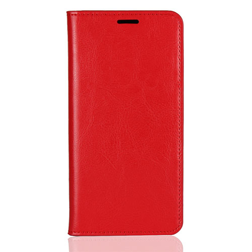 Leather Case Stands Flip Cover L03 Holder for Huawei Enjoy 8 Plus Red