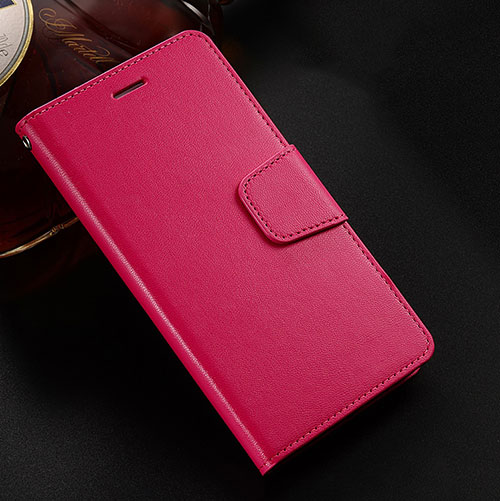 Leather Case Stands Flip Cover L03 Holder for Huawei Honor 8X Red