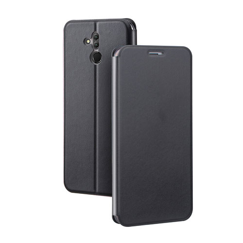 Leather Case Stands Flip Cover L03 Holder for Huawei Mate 20 Lite Black