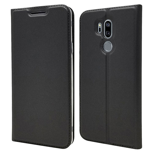 Leather Case Stands Flip Cover L03 Holder for LG G7 Black