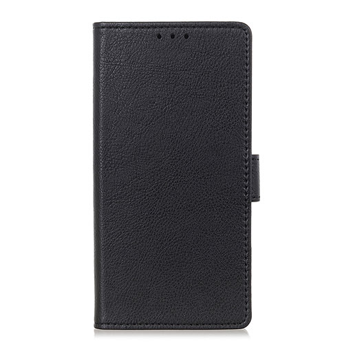 Leather Case Stands Flip Cover L03 Holder for LG Velvet 5G Black