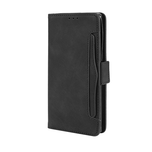 Leather Case Stands Flip Cover L03 Holder for Motorola Moto Edge Plus Black