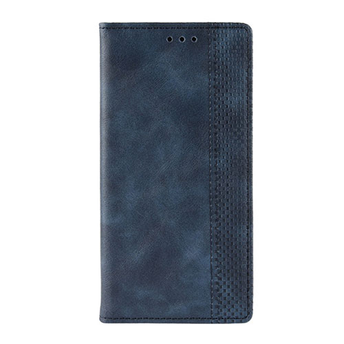 Leather Case Stands Flip Cover L03 Holder for Motorola Moto G9 Blue